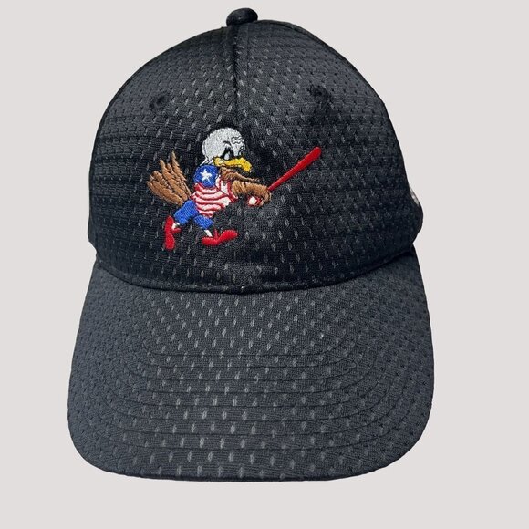 BALD Eagle Mascot Unisex OS Bird Animal Black Snapback‎ Trucker Mesh Base… - Picture 2 of 7
